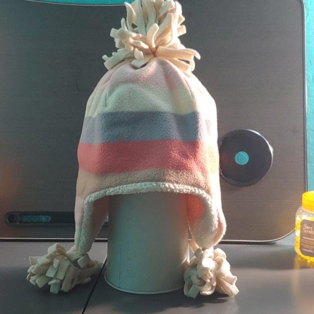 Multi color kids beanie